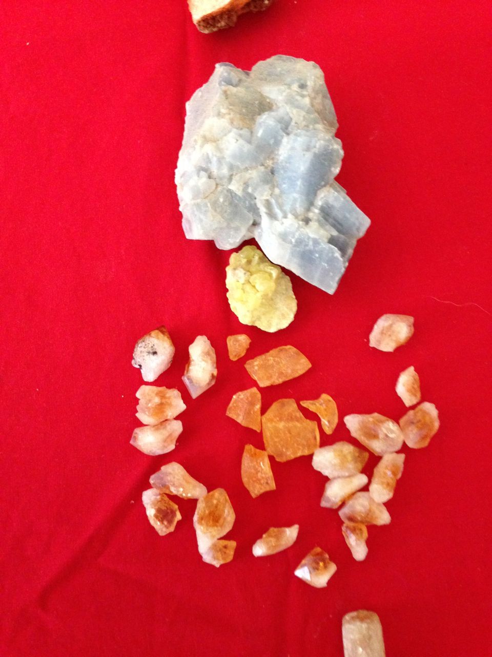 Crystal layouts for distance healings photograph